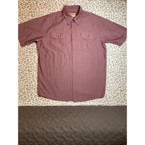 Wrangler Authentics Men’s Button-Down Shirt Medium Short Sleeve Casual Top